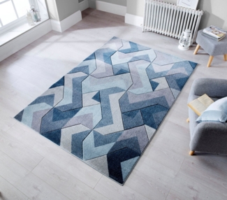 FLAIR RUGS Teppich AURORA, rechteckig, Höhe: 11 mm, Handgeschnitzt