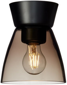 Belid Bizzo Deckenleuchte schwarz rauchglas E27