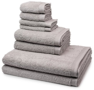 Möve Superwuschel 8 tlg. Frottier-Set - 2 X Handtuch (50 X 100cm), 2 X Duschtuch (80 X 150cm), 2 X Gästetuch (30 X 50cm), 2 X Seiftuch (30 X 30cm) - 520 g/m2 - Cashmere