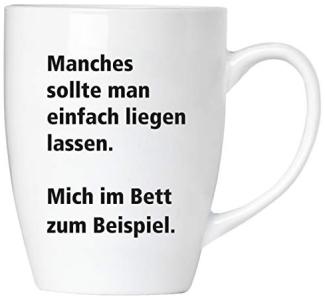 Manches sollte man einfach liegen lassen - Tasse aus Keramik