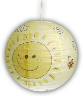 niermann Hängeleuchte Sunny, ohne Leuchtmittel, Papier-Pendelleuchte Sunny