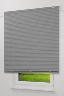 Qualitätsalujalousie 25mm in Silber in den Maßen (B x H) 220cm * 175cm