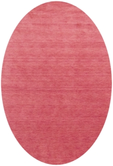 Morgenland Gabbeh Teppich - Softy - Uni - oval - 230 x 150 - Rosa