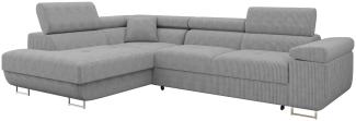 Ecksofa Torezio Cord (Farbe: Poso 110, Seite: Links)