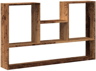 vidaXL Wandregal Altholz-Optik 99x15x60 cm Holzwerkstoff 853243