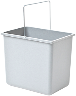 Hailo Inneneimer 1086249 grau Mülleimer für Abfalleimer Raumspar-Tandem 3640001