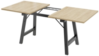 MODFU Esstisch für 4–6 Personen (Wohnzimmertisch, Schreibtisch, Küchentisch, 1-St, in Naturfarbe), Teleskop-Esstisch 140/180*80cm