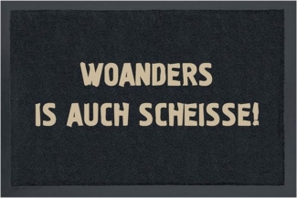 Rockbites - Fußmatte Türmatte "WOANDES IS AUCH SCHEISSE!" Nr. 17 (100813)*