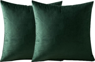 WISHDOR Kissenbezüge 2er Set Kissenbezug Kissenhülle Kopfkissenbezug Kissen Bezug Weich, (2 Stück), 40x40cm Sofakissen Couchkissen Bezug Sofa Schlafzimmer Reißverschluss