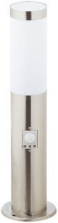 BRILLIANT Dody Außensockelleuchte 45cm Bewegungsmelder edelstahl | 1x A60, E27, 20W, geeignet für Normallampen (nicht enthalten)