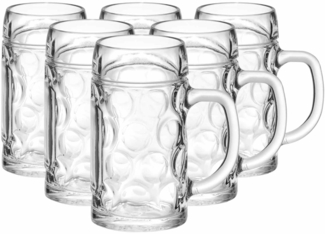 Van Well München Bierkrug 0,5 l geeicht 6er Set