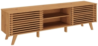 IDIMEX Lowboard RIAN, TV Lowboard RIAN 2 Schiebetüren Lowboard eichefarben
