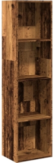 vidaXL Bücherregal Altholz-Optik 40x30x152 cm Holzwerkstoff 857883