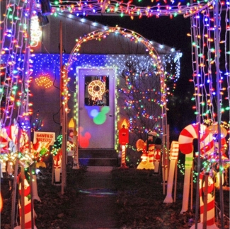 Merry 2024 LED-Lichterkette LED-Lichterkette 20m/30m/50m/100 m,für Weihnachten, 8 Modi,Timer,Speicherfunktion,für Hof Hochzeit Weihnachtsfeier