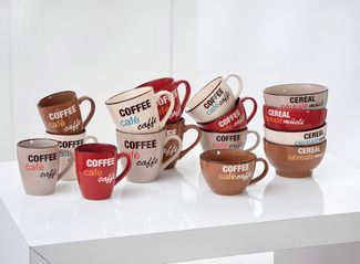 Müslischale 14cm 4er Set Coffee Talk sortiert