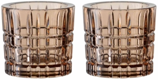 Nachtmann Square Votives Teelichthalter tobacco 2er Set