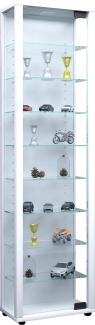 Vitrinenschrank Glas Sammler Vitrine Standvitrine Wohnzimmer Schrank weiß