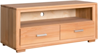 Lowboard Genf 2 Schubläden - Kernbuche Massivholz geölt