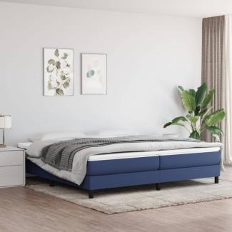 Boxspringbett Blau 200x200 cm Stoff [3120546]