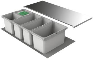 Abfallsorter Cox Box 1T/1000-5 Bio mit fünffach Trennung für 100 cm Schrankbreite / Abfalleimer / Abfallsammler / Mülleimer