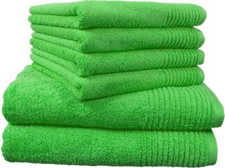Dyckhoff Handtuch Set Brillant, Walkfrottee (Set, 6-St), mit Streifenbordüre,4 Handtücher (50x100cm), 2 Duschtücher (70x140cm)