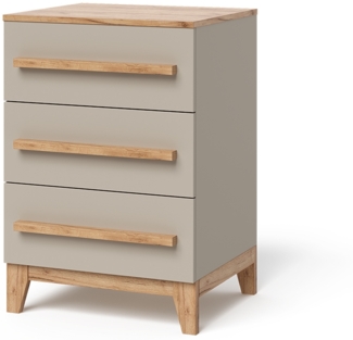 Kommode Malia Cashmere 60 x 88 cm mit 3 Schubladen Vitalispa