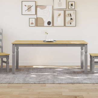 vidaXL Esstisch Corona Grau 180x90x75 cm Massivholz Kiefer 4005721