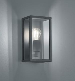 TRIO Leuchten LED Außen-Wandleuchte, LED wechselbar, Warmweiß, Fassadenbeleuchtung Hauswand, Wand-laterne Außenbereich Anthrazit