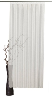 VHG Vorhang nach Maß Milla, Kräuselband (1 St), halbtransparent, Polyester, Gardine in Leinenoptik