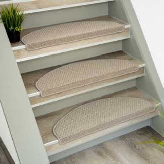casa pura Stufenmatte Baleno, Erhältlich in vielen Farben & Größen, Treppenschutz, Halbrund, Höhe: 5 mm