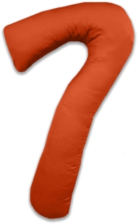 Mako-Satin Seitenschläferkissen Bezug uni / einfarbig orange für Theraline my 7 Kissen