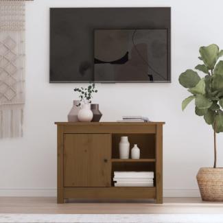 vidaXL TV-Schrank Honigbraun 70x36,5x52 cm Massivholz Kiefer 814582