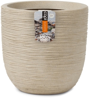 Capi Blumentopf Waste Rib 43x41 cm Terrazzo Beige 445481