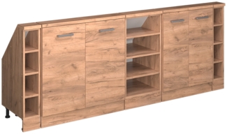 Dachschrägenschrank-Set Rion Goldkraft Eiche 5er Set Vicco