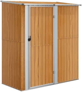 vidaXL Gartenhaus 180,5x97x209,5 cm Verzinkter Stahl Holzoptik 150906
