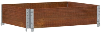 vidaXL Pflanzkasten Braun 80x60 cm Massivholz Kiefer 3295838