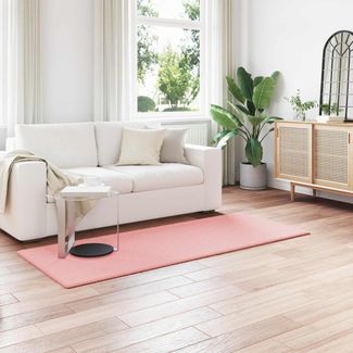 vidaXL Rutschfester Teppich aus Kunstkaninchenfell OLITE Rosa 42021701