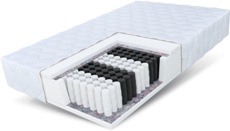 Matratze Taschenfederkern 'MEDIC MAX ' 7 Zonen H3 23cm, 140x190 cm