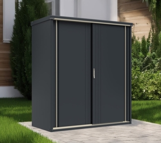 Takubo Castra | Garten Geräteschrank aus Metall | Anthrazit