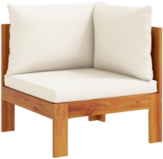 vidaXL Garten-Ecksofa mit Kissen Massivholz Akazie 367622