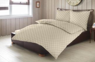 Bettwäsche KARO Damast (BL 135x200 cm)