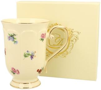 DUO ECRU Becher 450 ml ENGLAND New Bone China Porzellan