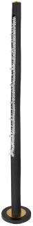 LED Stehleuchte, Dimmer, schwarz, Kristalle, H 151 cm