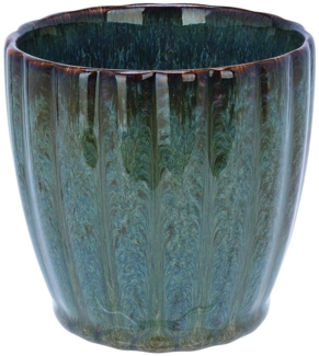 Cosy & Trendy 6x 'Astera Ocean' Kaffeebecher, Steinzeug blau-grau, Ø 8,5x8 cm