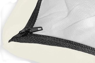 MuchoWow Dekokissen Rippung - Blau - Schale, Zierkissen mit Füllung für Wohnzimmer, Sofakissen, 40x40 cm