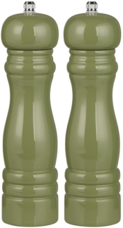 Ib Laursen - 2er Set Pfeffermühle und Salzmühle Grün 1740-22 Gewürzmühle Retro