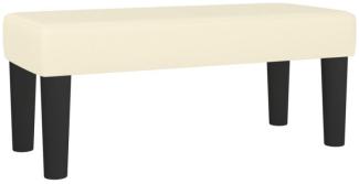 vidaXL Sitzbank Creme 70x30x30 cm Kunstleder 346634