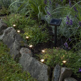 LED-Solar-Lichterkette "Mini Spot", Kunststoff