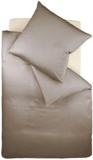 Fleuresse Interlock-Jersey-Bettwäsche colours taupe 9042 Größe: 155 x 220 cm