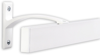 Deco-Raum® Gardinenschiene Innenlauf Curve | Länge: 240cm | Material: Aluminium | Farbe: Weiß